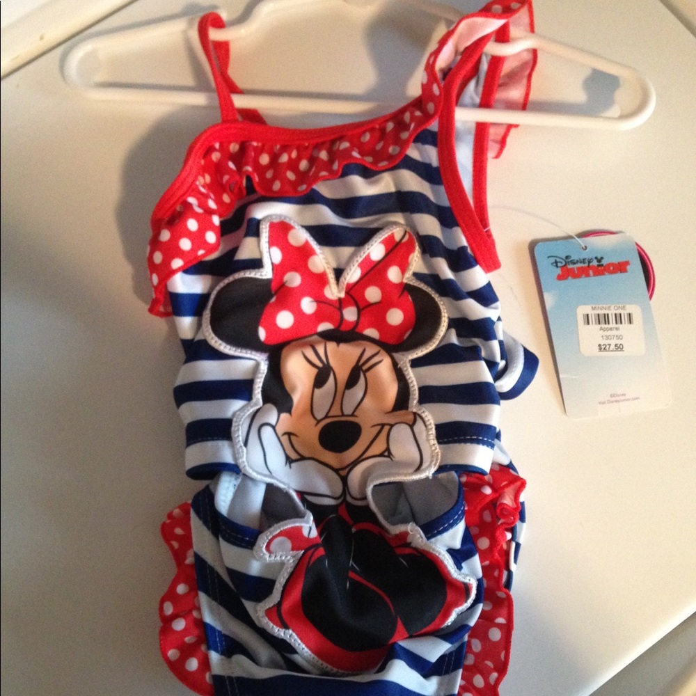 2T Minnie Mouse one piece swimsuit.